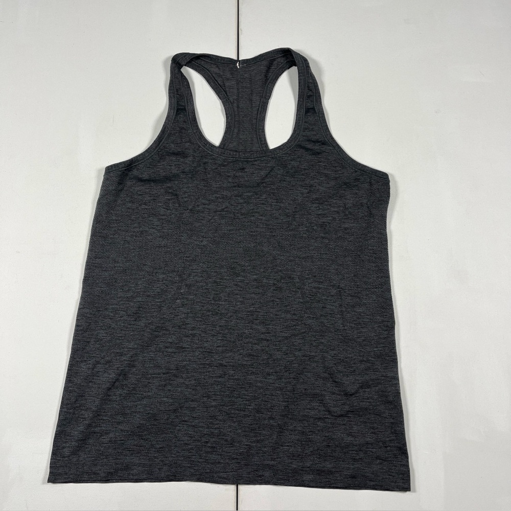 SOLD Lululemon Tank Top Swiftly Tech Heathered Gray Black Racerback Yoga Women’s
